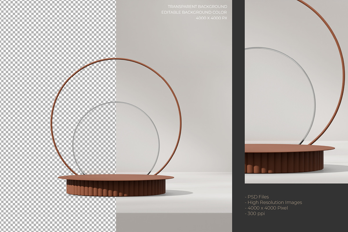 5 Podium with Transparent Background, a Background Graphic by faustudio (Photo 4 of 7)