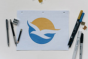 Circle Sun Bird Animal Flying Logo, a Branding & Logo Template by jongcreative (Thumbnail 3 of 4)