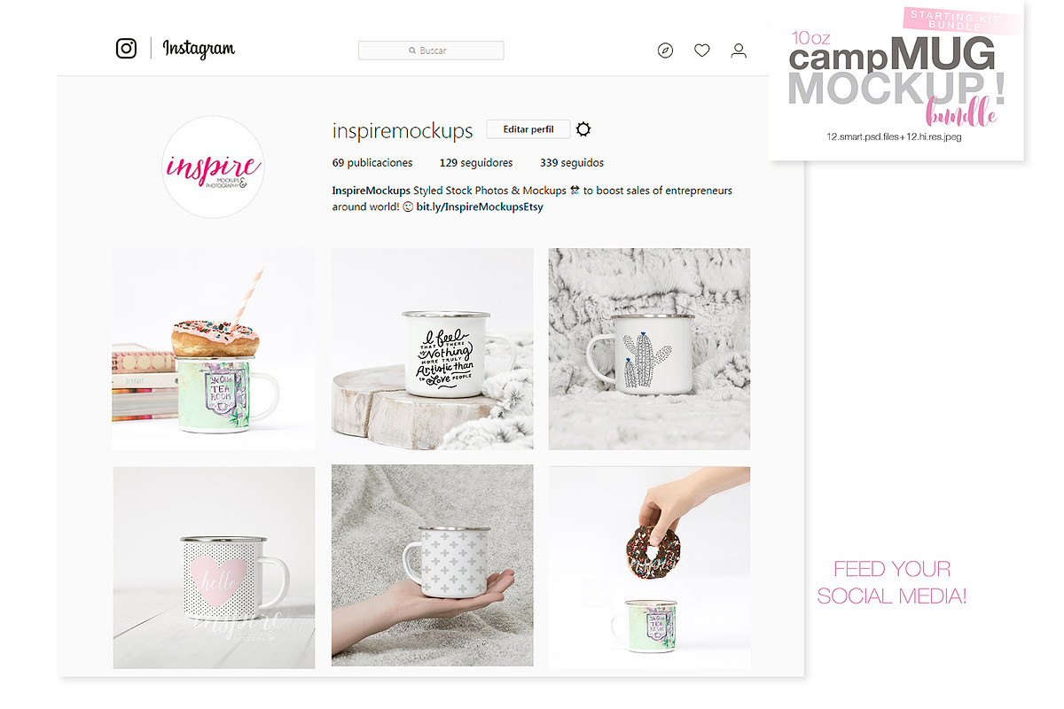 10oz Enamel Camp Mug Starting Bundle, a Product Mockup by Inspire Mockups (Photo 4 of 5)