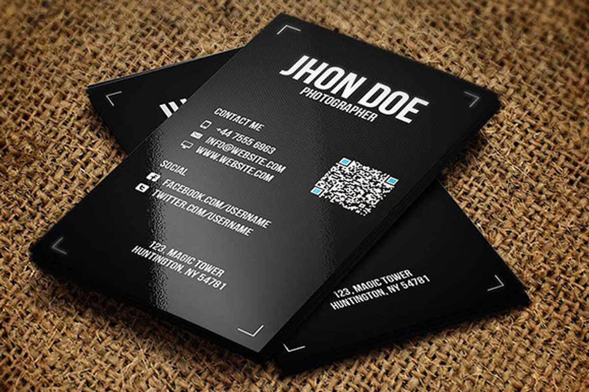Photographer Business Card, a Business Card Template by Graphicon (Photo 2 of 2)