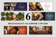 6 Restaurant Facebook Covers, a Social Media Template by Creatricks (Thumbnail 1 of 7)