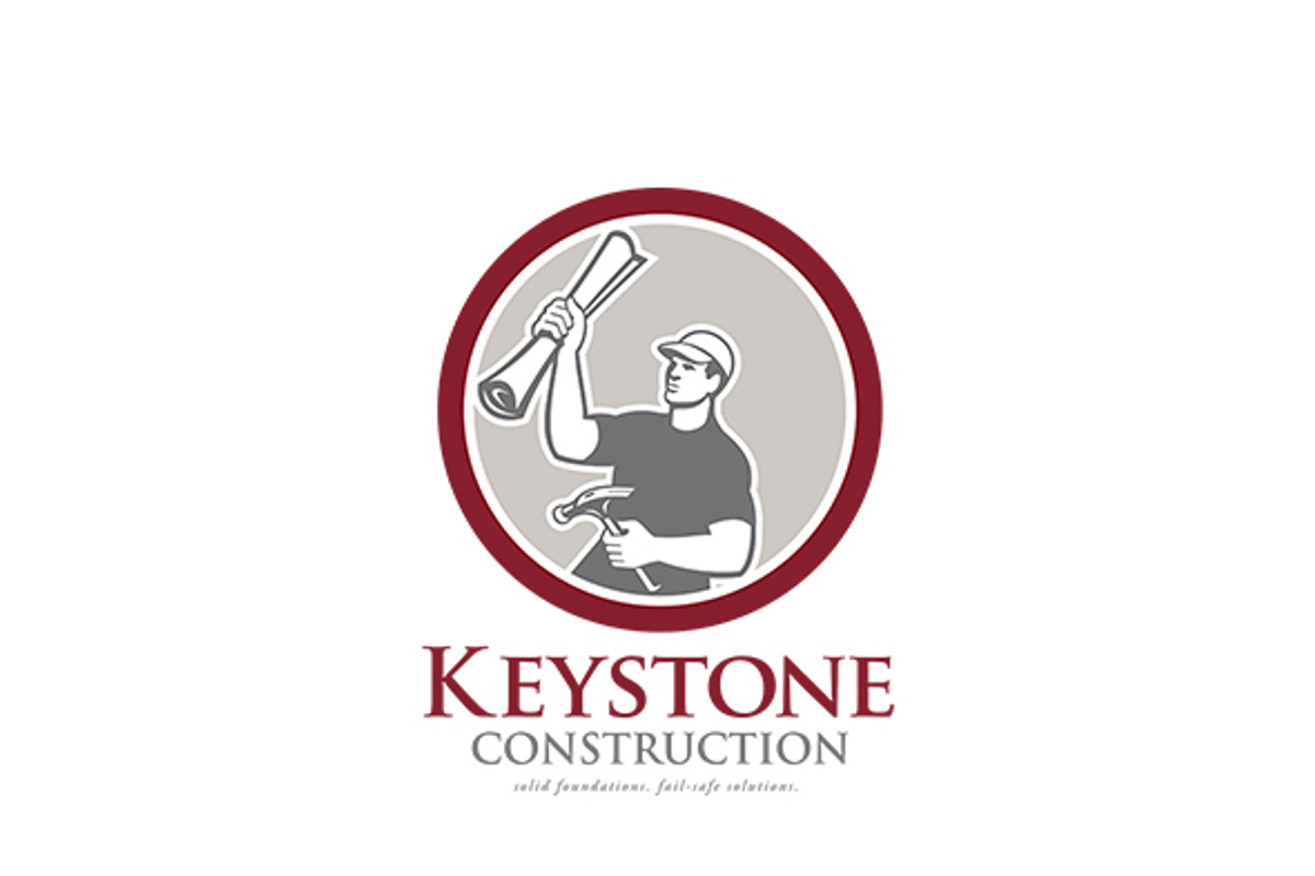 Keystone Construction Logo, a Branding & Logo Template by patrimonio