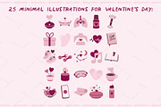 Wellness Valentine Icons, a Seasonal Illustration by alinawithart (Thumbnail 2 of 14)