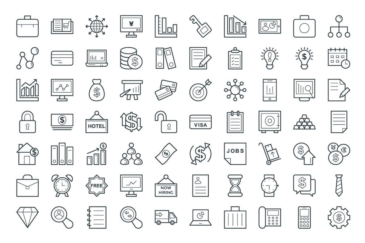 125+ Business Vector Icons, an Outline Icon by Vectors Market (Photo 3 of 3)