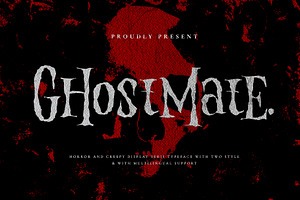 GhostMate - Display Serif Font