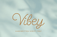 Vibey Font | Handwritten Script Font