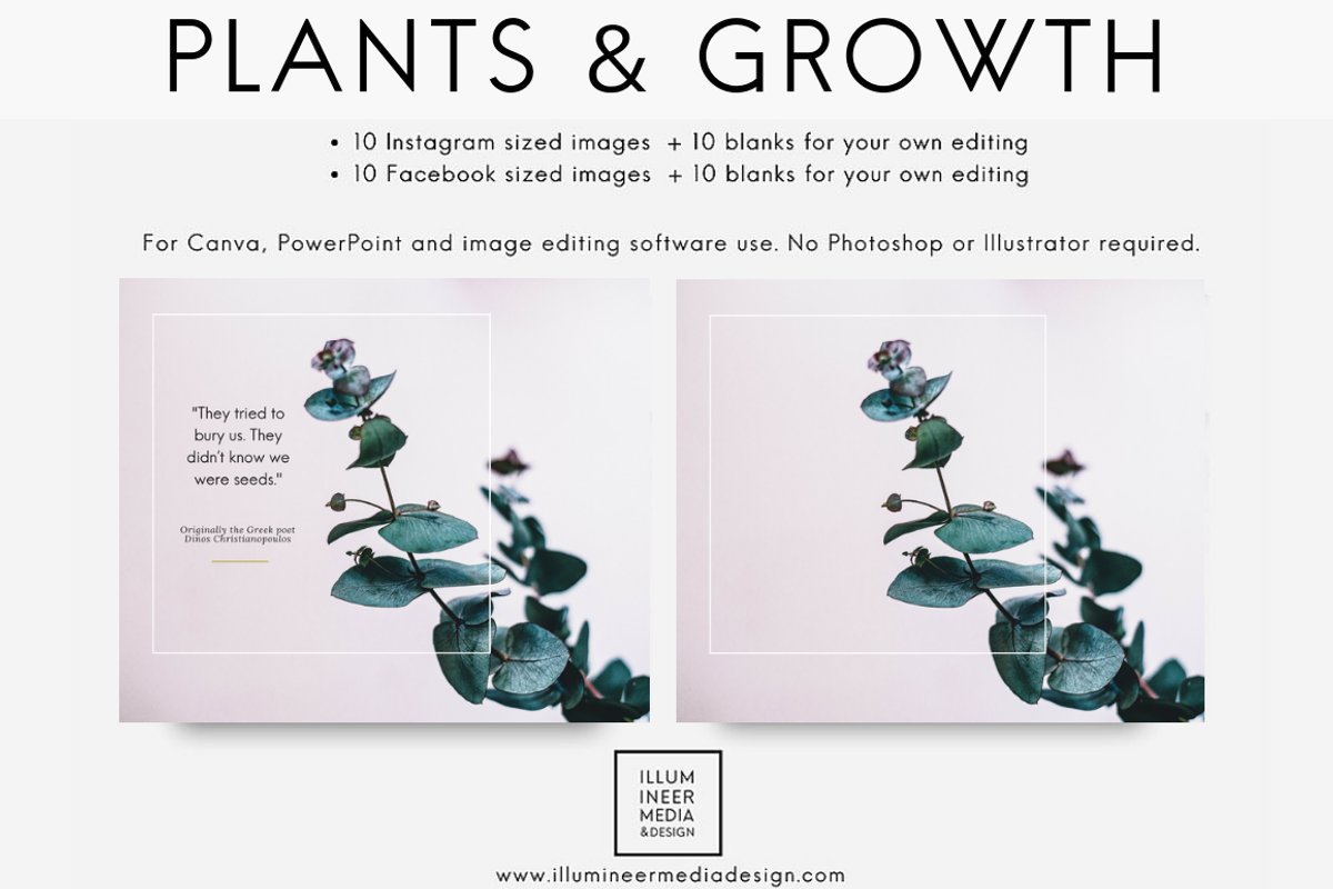 INSTAGRAM + FACEBOOK COMBO BUNDLE, a Social Media Template by Illumineer Media & Design (Photo 6 of 12)