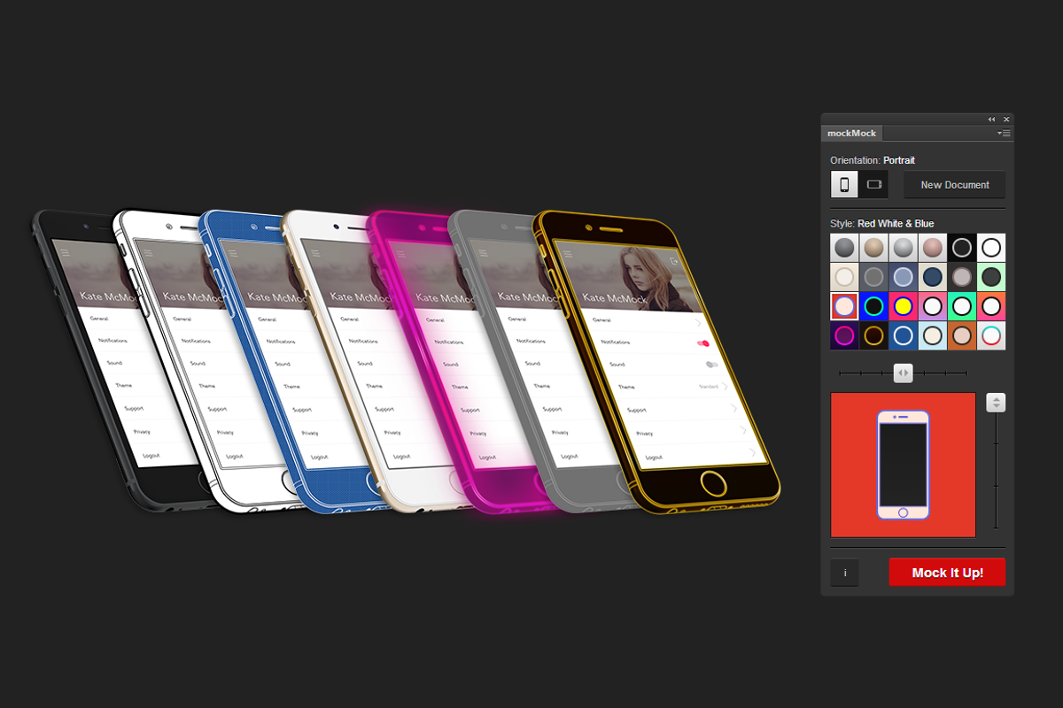 mockMock Photoshop Plugin, an iPhone Mockup by wuwacorp (Photo 3 of 5)