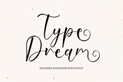 Type Dream, a Script Font by Forberas Club (Thumbnail 1 of 8)