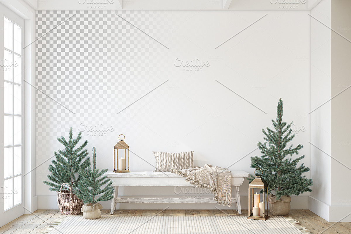 CHRISTMAS TIME Wall&Frame Mockups, a Household Mockup by MyHomeMockups (Photo 3 of 12)