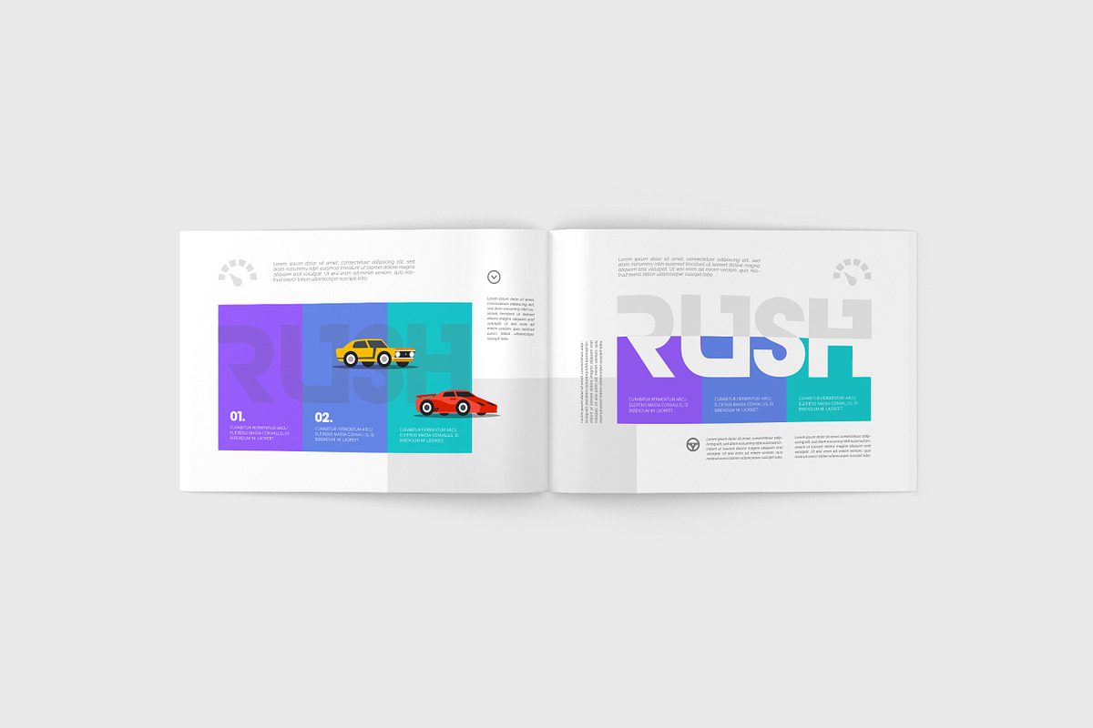 A4 Landscape Magazine Mock-Up, a Books & Magazine Mockup by Toasin Studio