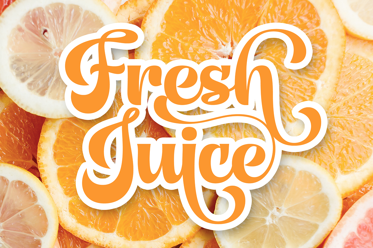 Luna Bella - Sweet Retro Script, a Script Font by Sign Studio (Photo 2 of 8)