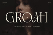Groah Elegant Contrast Serif Font, a Serif Font by Perfectype (Thumbnail 1 of 8)