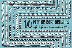 22 Vector Rope Brushes