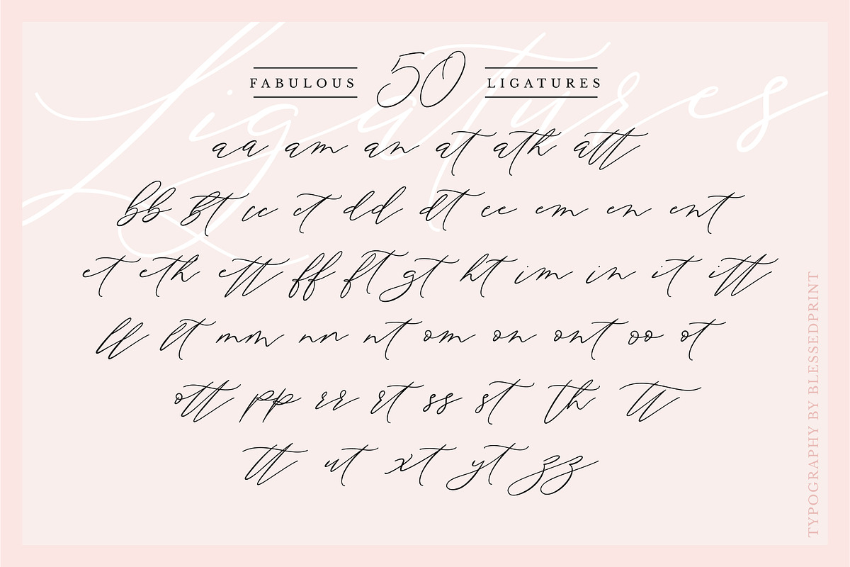 DolceVita - templett & corjl license, a Script Font by Blessed Print (Photo 4 of 13)