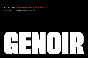 Genoir – Bold Display Font Family