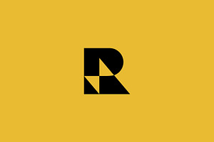 A letter R from abstract logo, a Templates & Theme by Himalia1