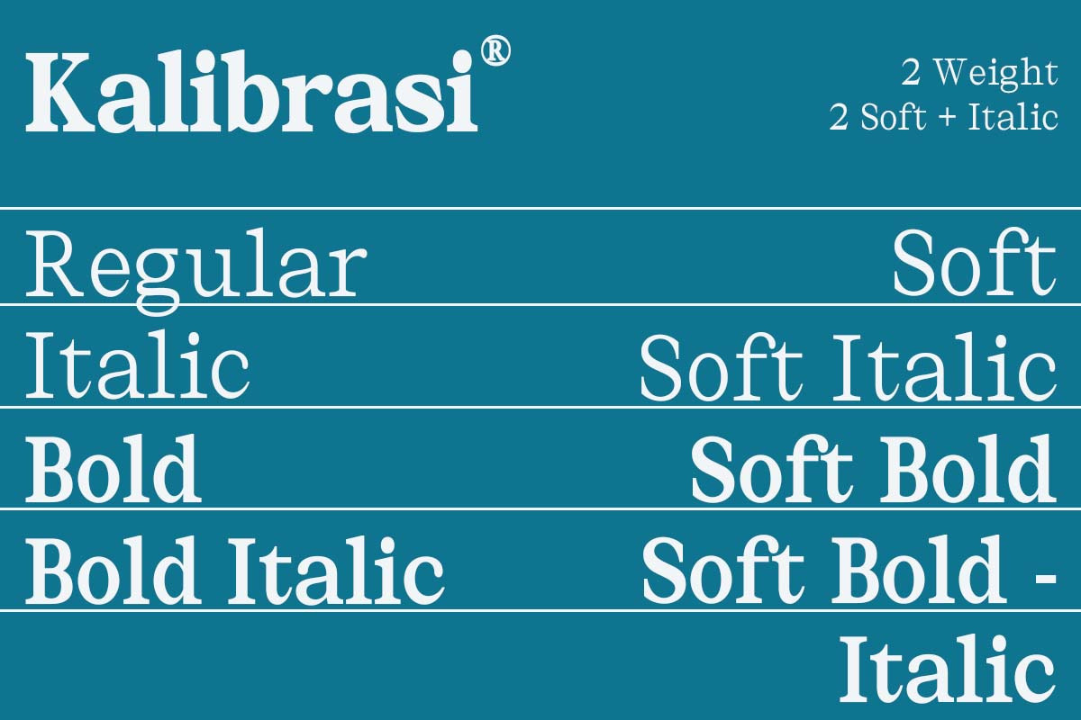 Kalibrasi, a Serif Font by Slex Studio (Photo 3 of 12)
