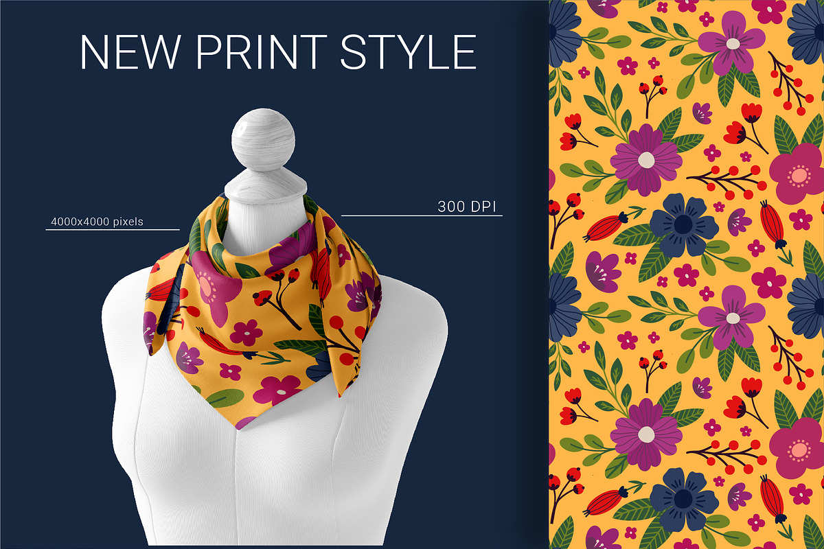 Floral Seamless Patterns, a Pattern Graphic by AnnArt (Photo 6 of 9)