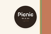 Picnic-groovy warm typeface, a Handwritten Font by Lettra Studio (Thumbnail 21 of 21)