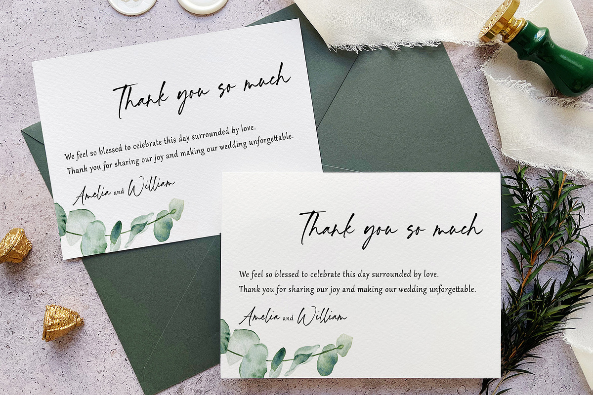 Wild Eucalyptus Wedding Suite preview 5