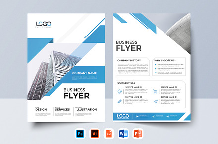 Clean Business Flyer, a Flyer Template by BrochuresFactory