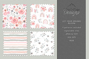 Watercolour Florals Seamless Pattern, a Pattern Graphic by Tatra Cottage Designs (Thumbnail 3 of 7)