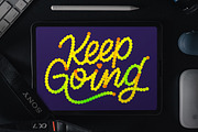 Procreate Monoline Lettering Brushes, a Brush Add-On by Nurmiftah (Thumbnail 4 of 10)