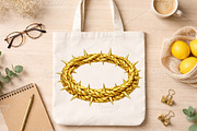 Gold Crown Of Thorns PNG, an Illustration by Canvas Craft (Thumbnail 4 of 6)