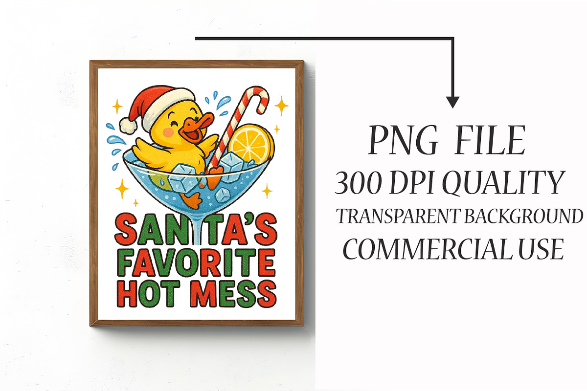 Santa's Hot Mess - Christmas Drink P, an Illustration by Libby Wishes (Photo 2 of 5)