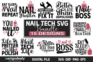 Nail Tech SVG Bundle