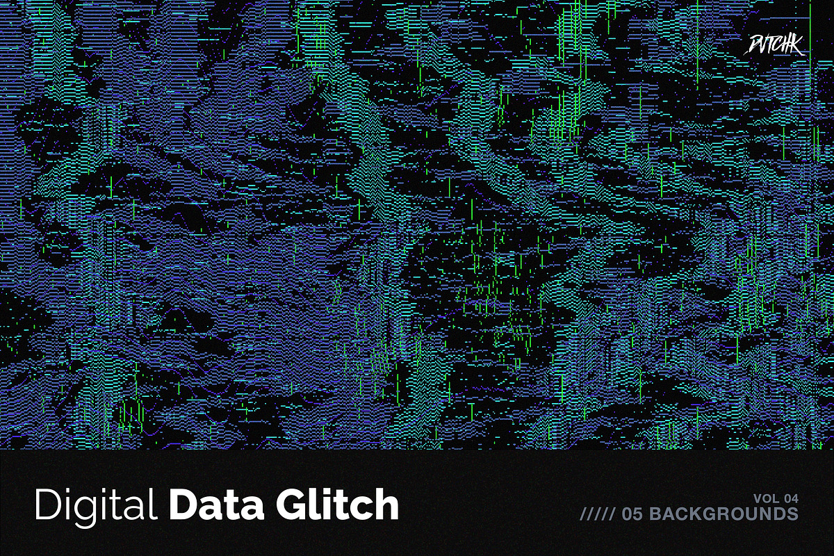 Digital Data Glitch V04, a Background Graphic by dvtchk (Photo 1 of 5)