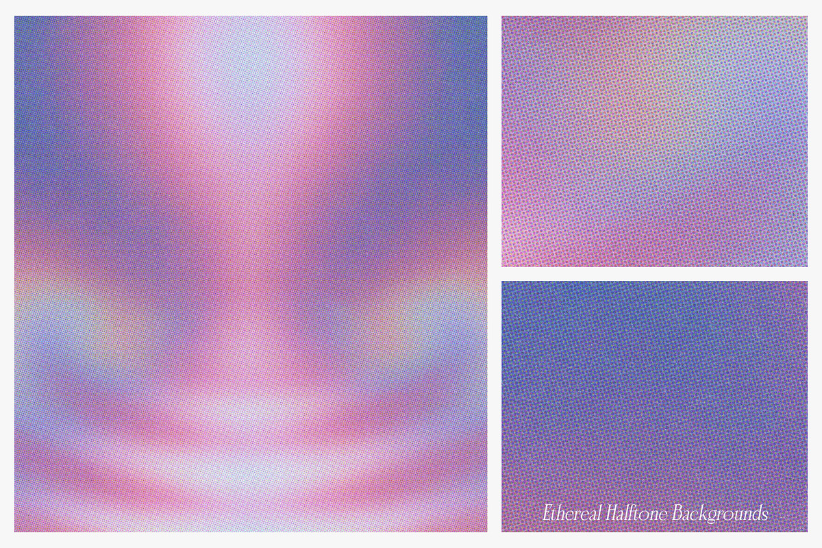 Ethereal Halftone Backgrounds, a Background Graphic by Freezerondigital (Photo 6 of 17)