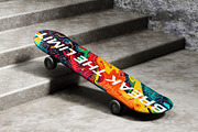 Skateboard Mockup, a Product Mockup by SLAB! Design (Thumbnail 7 of 7)
