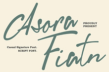 Asora Fiatn Casual Signature Script