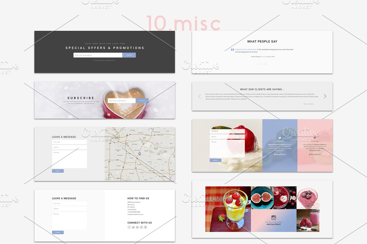 4ocal Web UI Kit Bundle, an UI Kit Template by 4EB Studio (Photo 12 of 14)