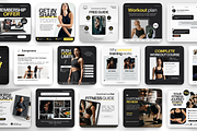 Fitness Coach Canva Template Bundle, a Social Media Template by DigiPax (Thumbnail 9 of 15)