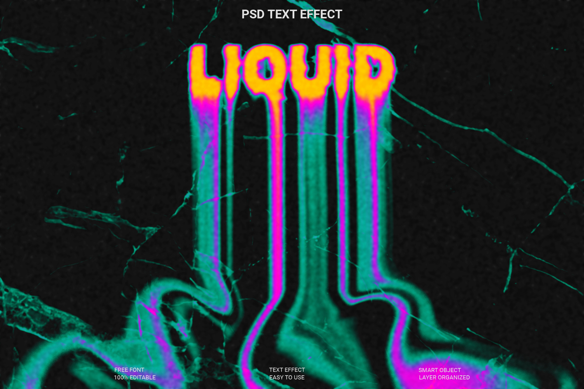 Liquid Drip Text Effect PSD, a Layer Style Add-On by Imamul001