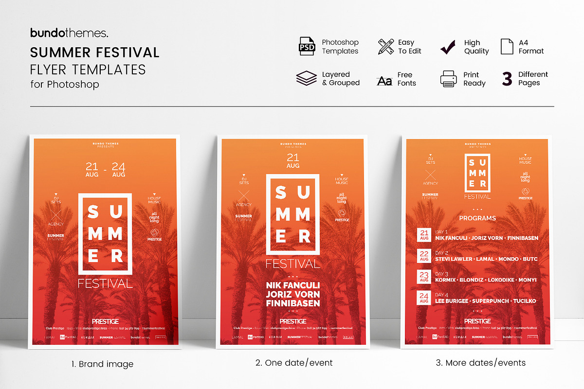 18 Eye-Catching Event Flyer Bundle, a Flyer Template by Bundo Themes (Photo 14 of 22)