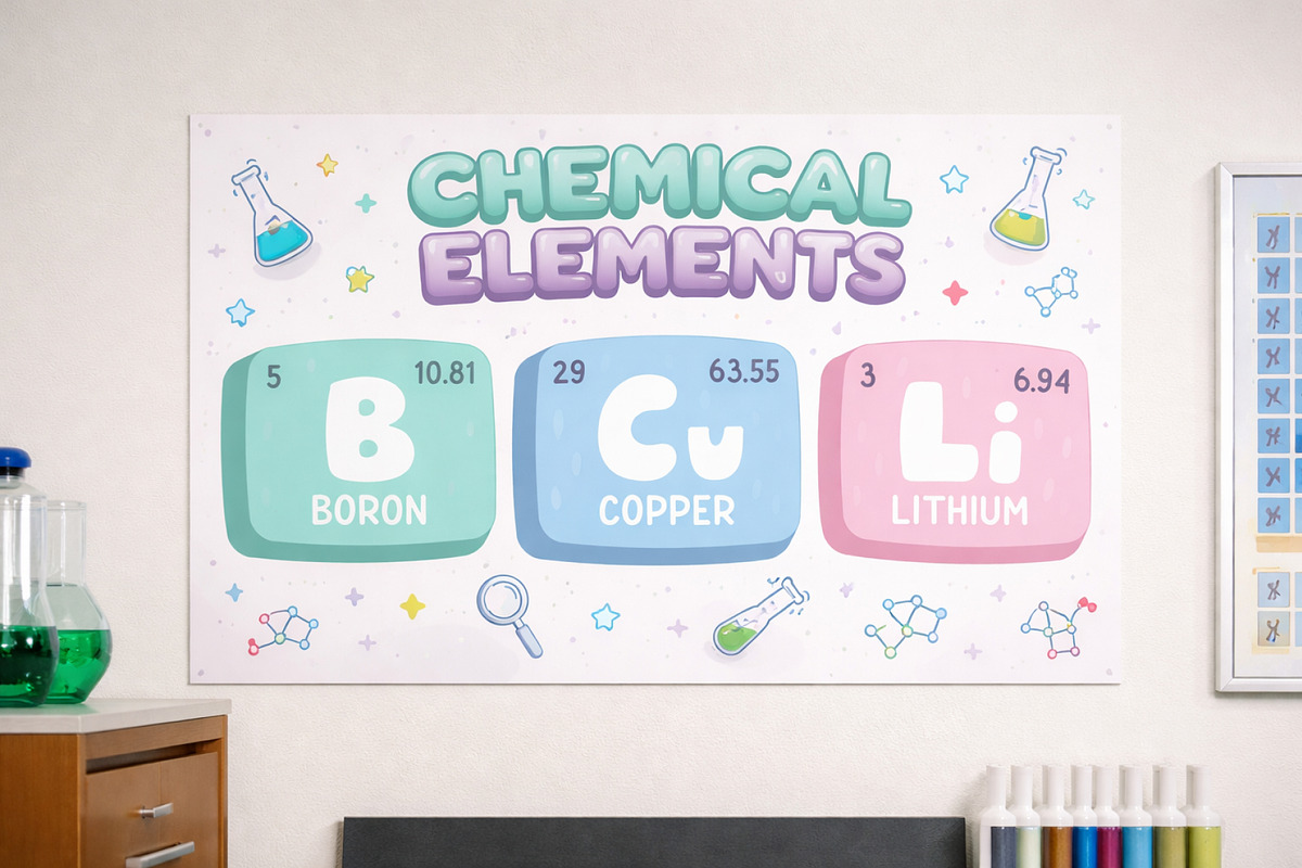 Periodic Table Elements, an Education Illustration by Palau (Photo 2 of 13)