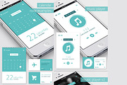 Flat User Interface | UI UX, an iPhone Mockup by pixart_pm (Thumbnail 2 of 5)