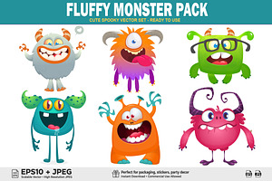 Puffy Pops - 6 Cute Monsters