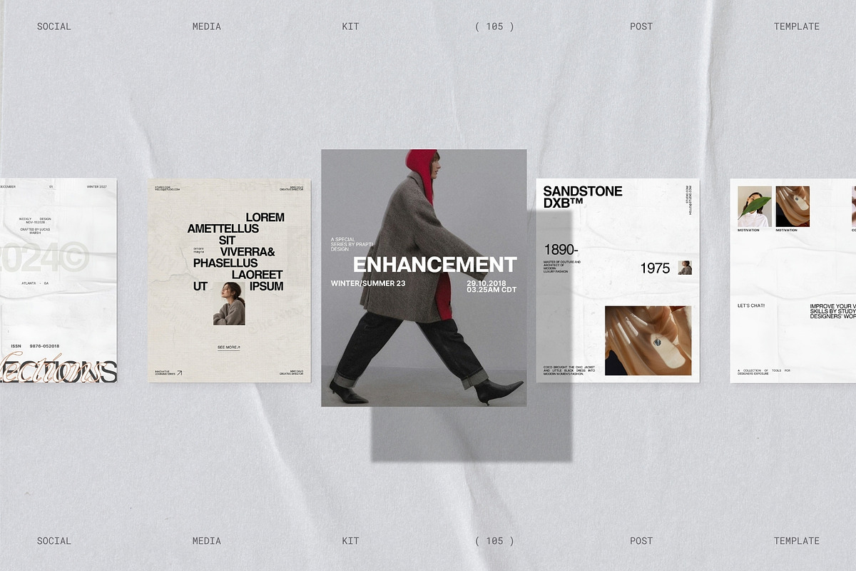 OREN | Instagram Post Bundle, a Social Media Template by Prapti Design (Photo 9 of 10)