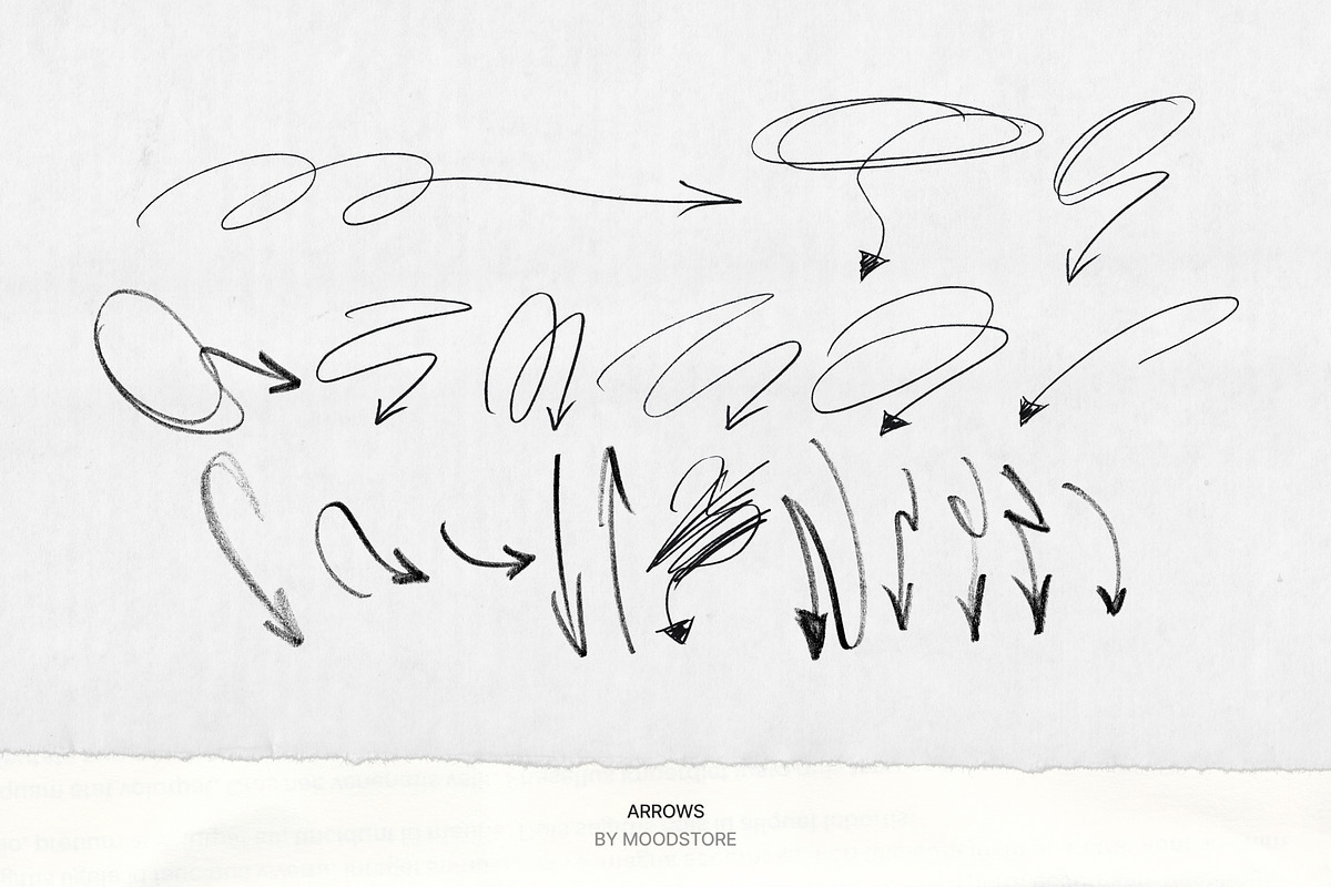 Pencil Scribble Elements 450+, an Object Graphic by MOODSTORE (Photo 11 of 17)