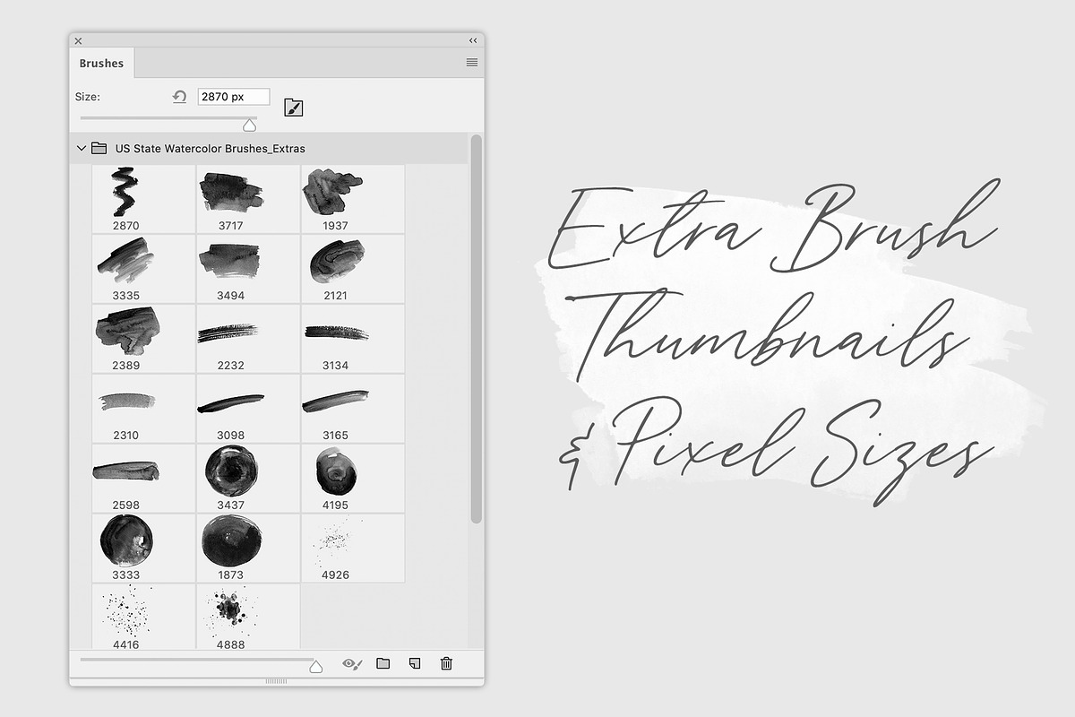 United States Watercolor PS Brushes, a Brush Add-On by Fernwel Creative (Photo 8 of 9)