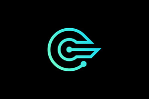 Technology C Letter Logo Template