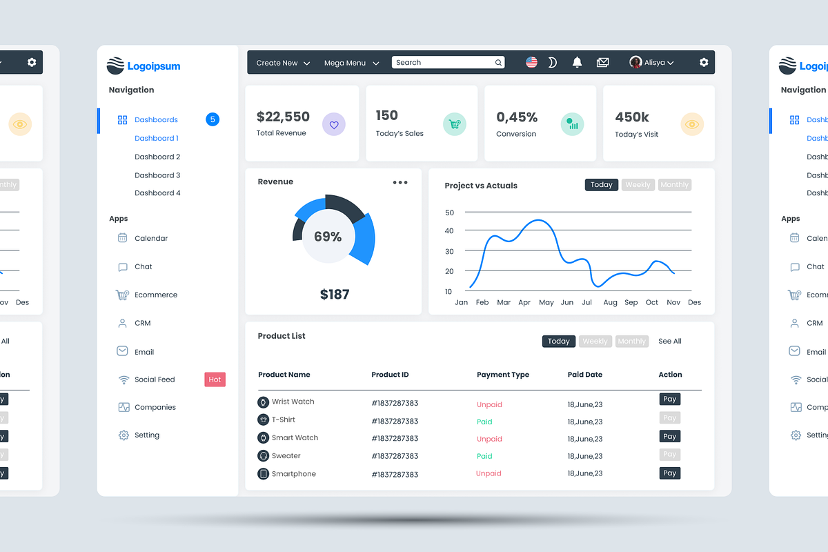 Totaliy - Finance - Admin Dashboard, an UI Kit Template by Annora Studio (Photo 6 of 6)