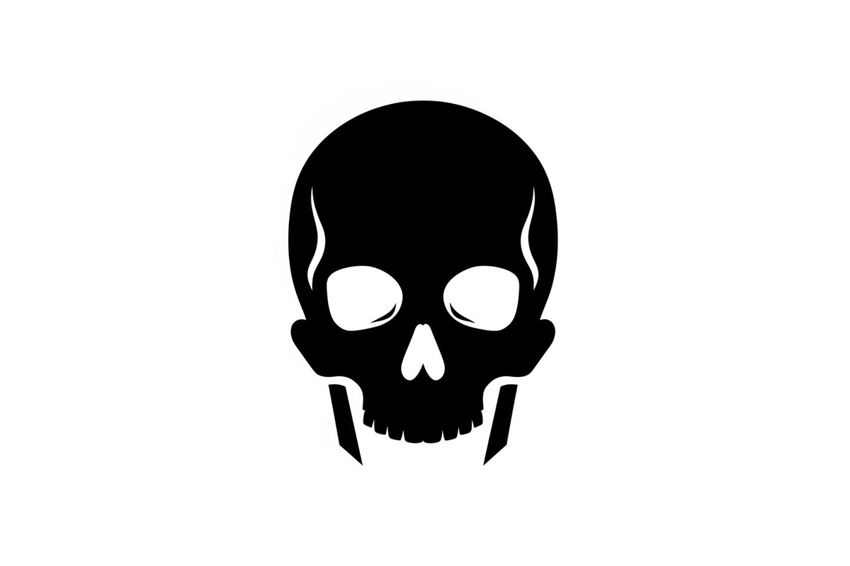 Skull & Crossbones Silhouette Vector, an Illustration by jahid234 (Photo 18 of 51)