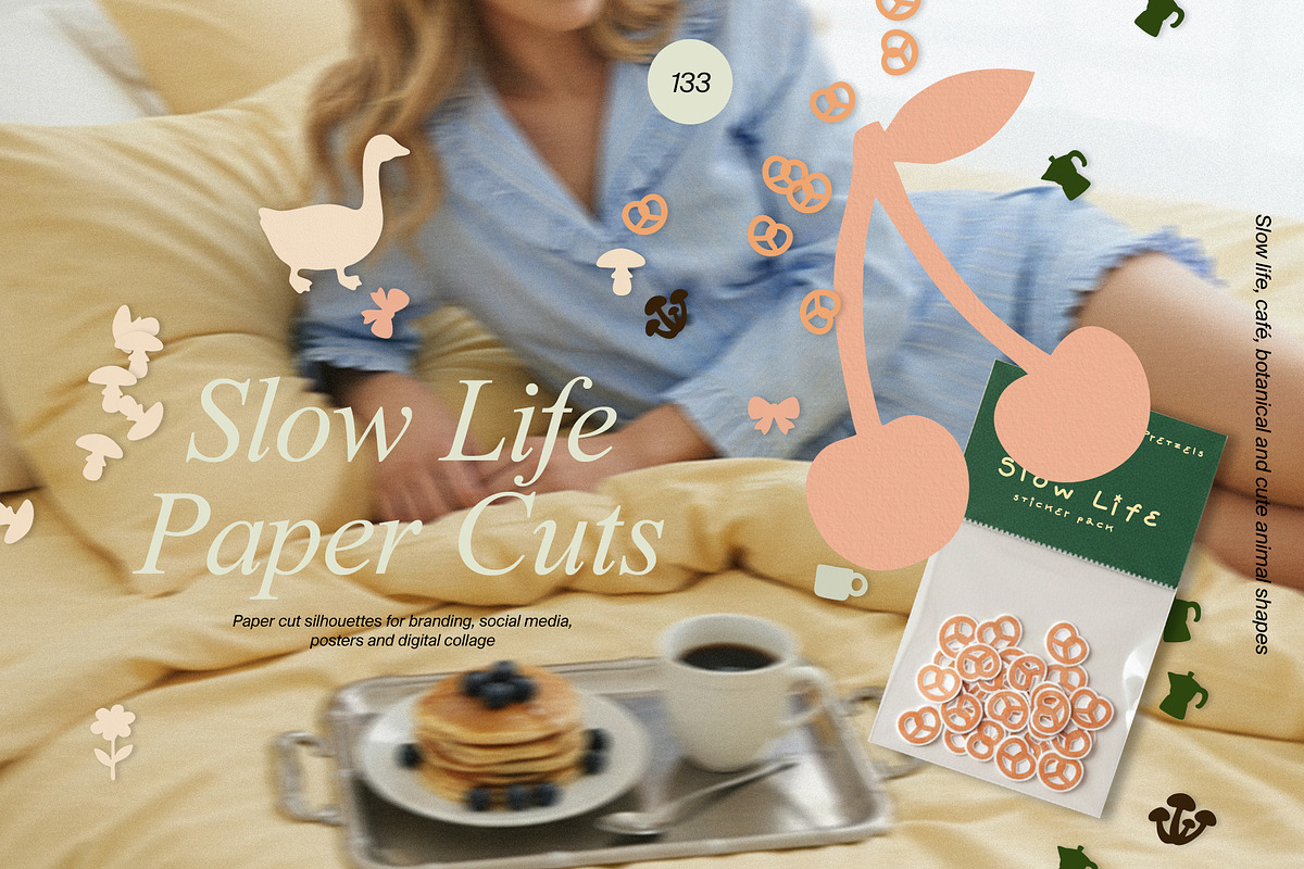 Slow Life Paper Cuts, an Object Graphic by divanovskaya_nv (Photo 1 of 13)