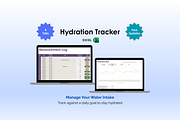Hydration Tracker - Excel, an App Template by Ardent Workshop (Thumbnail 1 of 5)